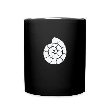 Snail Shell Spiral Snail - Full Colour Mug - black - Front