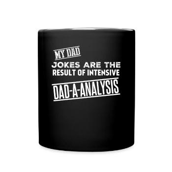 Witz Vater Lustiger Vater Witze - Tasse einfarbig - Schwarz - Vorne