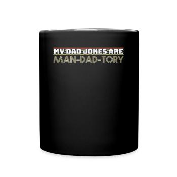Dad Dad Jokes Joke - Full Colour Mug - black - Front