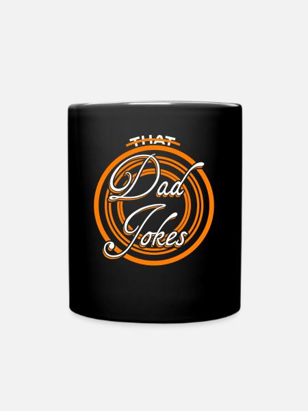 Scherzvater Witz Witze Papa - Tasse einfarbig - Schwarz