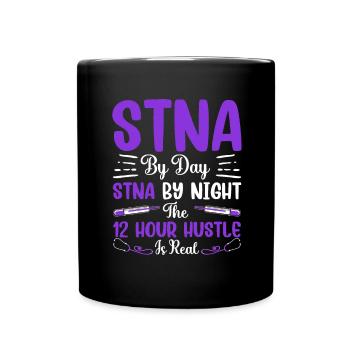 12 Hours of Hustle and Bustle - State Tested - Full Colour Mug - black - Front