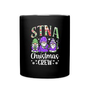 Christmas Team - STNA State Tested Nursing - Full Colour Mug - black - Front