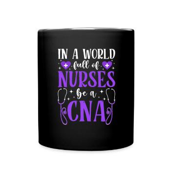 In a World of Nurses - STNA State - Full Colour Mug - black - Front