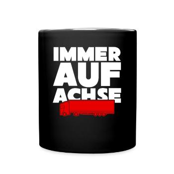 LKW-Fahrer LKW Trucker - Tasse einfarbig - Schwarz - Vorne