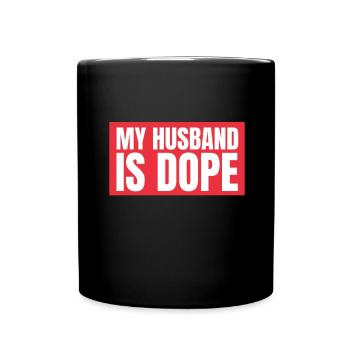 Matrimony - My Husband is - Full Colour Mug - black - Front