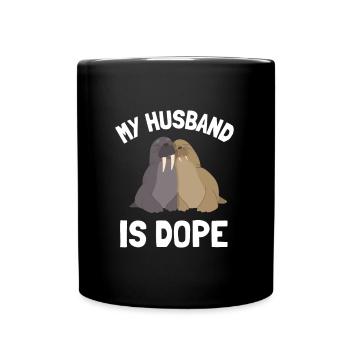 Matrimony - My Husband is - Full Colour Mug - black - Front