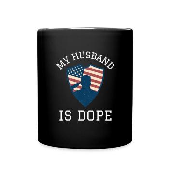Matrimony - My Husband is - Full Colour Mug - black - Front