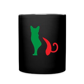 Italia - Italian by marriage - Tasse einfarbig - Schwarz - Vorne