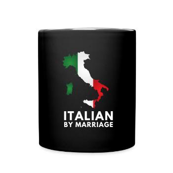 Italia - Italian by marriage - Tasse einfarbig - Schwarz - Vorne