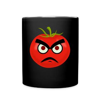 Tomatoes Grumpy Tomato - Tasse einfarbig - Schwarz - Vorne