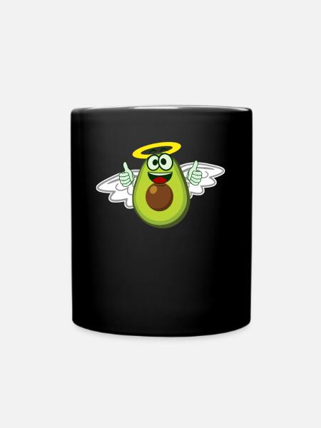 Avocado Angel Avocados - Tasse einfarbig - Schwarz