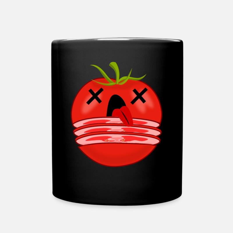 Tomate Tomates coupées - Mug uni - noir