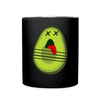 Avocado Cutting Avocados - Full Colour Mug - black - Front
