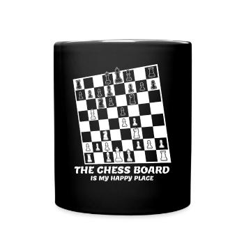 Chess Pieces - Tasse einfarbig - Schwarz - Vorne
