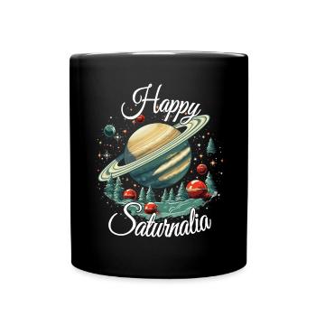 Gardez Saturne dans l’histoire de la - Mug uni - noir - Devant