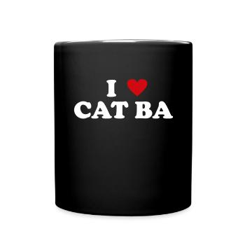 Heart National Park Vietnam - I Love Cat Ba - Full Colour Mug - black - Front