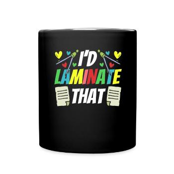 Je suis en train de plastifier ce para paraprofessionnel - Mug uni - noir - Devant
