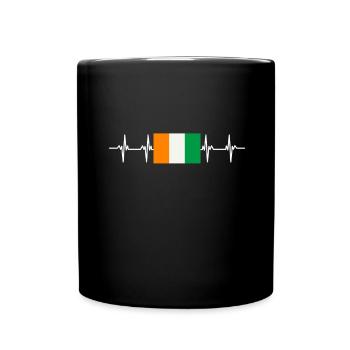 African Flag - Ivory Coast - Full Colour Mug - black - Front