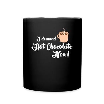 Hot Chocolate Cacao - Full Colour Mug - black - Front