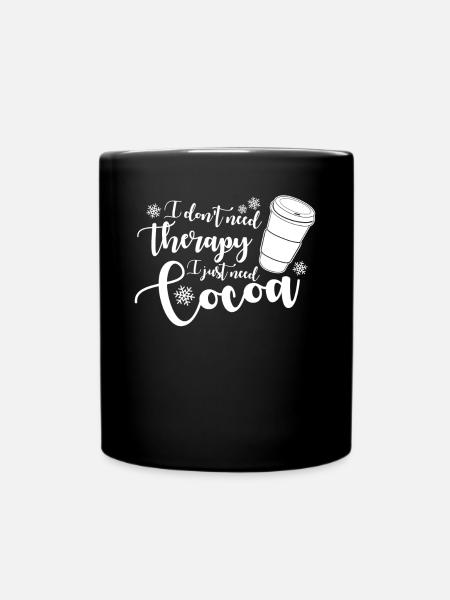 Cocoa Cacao Hot Chocolate - Tasse einfarbig - Schwarz