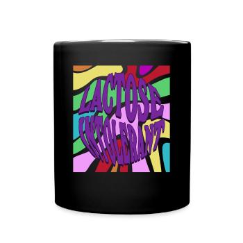 Lactose Intolerant Lactose intolerance - Tasse einfarbig - Schwarz - Vorne
