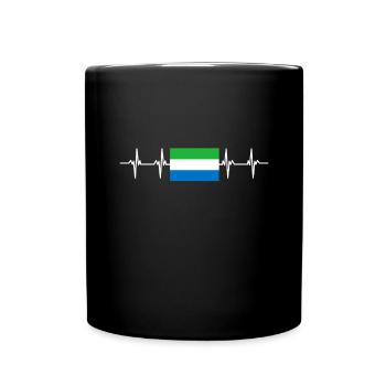 African Flag - Sierra Leone - Tasse einfarbig - Schwarz - Vorne