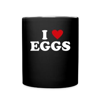 Heart Farmer - J’aime l’œuf - Mug uni - noir - Devant