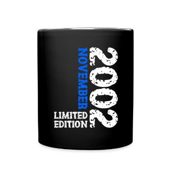 2002 November Limited Edition 21st Birthday Decoration - Full Colour Mug - black - Front