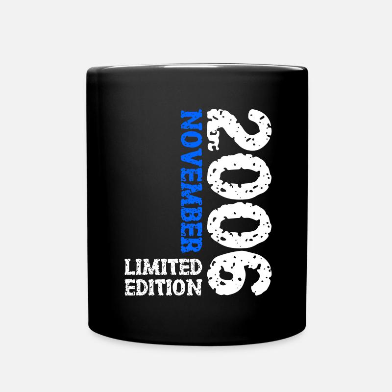2006 November Limited Edition 17. Geburtstag Deko - Tasse einfarbig - Schwarz