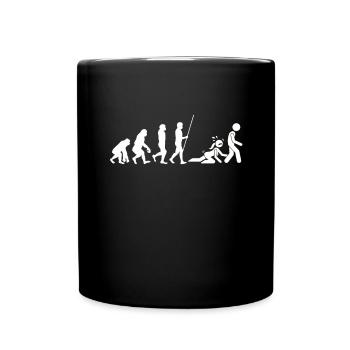 Care about me please - Tasse einfarbig - Schwarz - Vorne