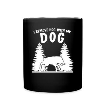 Hunting Dog Hunter - Full Colour Mug - black - Front