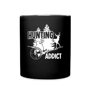 Chasseresse Chasse Chasse Chasseur - Mug uni - noir - Devant