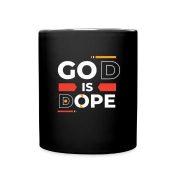 Christian - God Is Black And Red - Full Colour Mug - black - Front