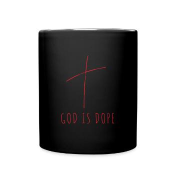 Christian - God Is Black And Red - Full Colour Mug - black - Front