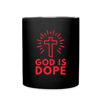 Christian - God Is Black And Red - Full Colour Mug - black - Front
