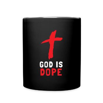 Christian - God Is Black And Red - Full Colour Mug - black - Front