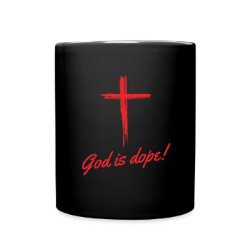 Christian - God Is Black And Red - Full Colour Mug - black - Front