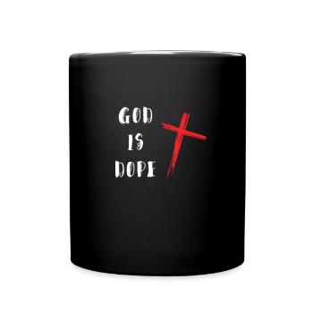 Christian - God Is Black And Red - Full Colour Mug - black - Front
