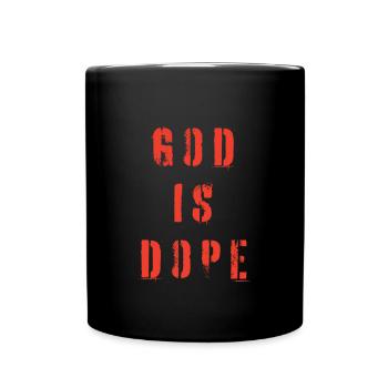 Christian - God Is Black And Red - Full Colour Mug - black - Front