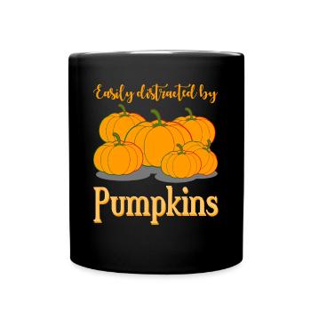 Pumpkins Halloween Pumpkin - Full Colour Mug - black - Front