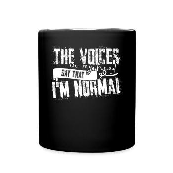 Folie Fou Fou - Mug uni - noir - Devant