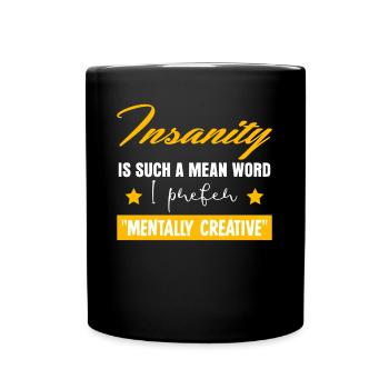 Folie folle Folie folle - Mug uni - noir - Devant