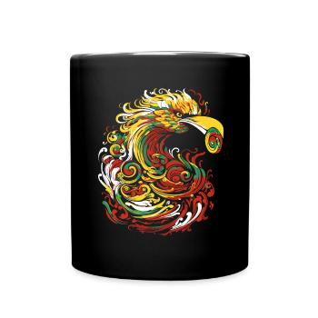 Sankofa Symbol Adinkra Ghana Pan African Colors - Full Colour Mug - black - Front