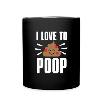 I Poop A Lot - Full Colour Mug - black - Front