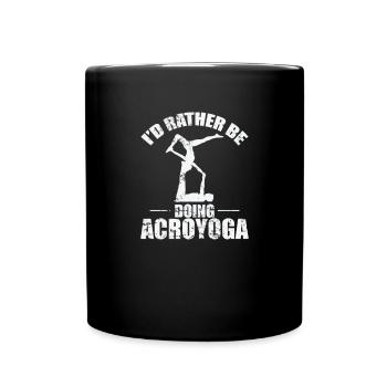 Je préfère faire de l’Acroyoga Sport Fitness - Mug uni - noir - Devant