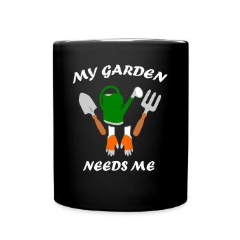 Garden Gardening Landscaping Gardener - Full Colour Mug - black - Front