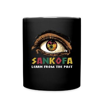 Art « Sankofa apprenant du passé » - Mug uni - noir - Devant