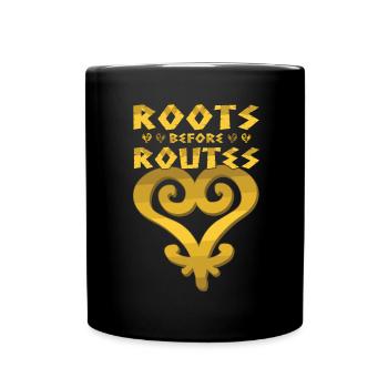 Icône Sankofa « Les racines avant les routes » - Mug uni - noir - Devant