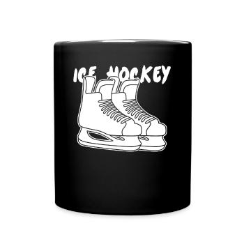 Patins de hockey sur glace - Mug uni - noir - Devant