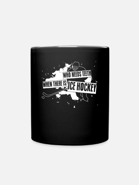 Ice Hockey Joke - Tasse einfarbig - Schwarz